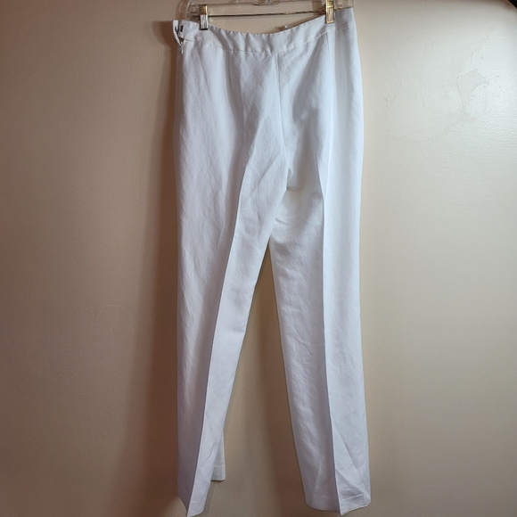 Kasper white linen/viscose pants size 4 - Picture 2 of 6